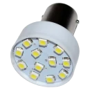 Lampada 12V Com 12 Leds Branca-Luz De Freio - Ré - Lanternas